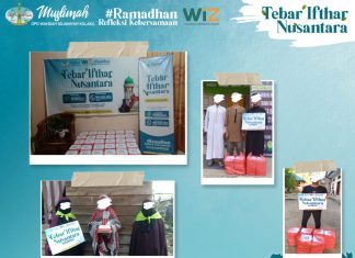 PANITIA AMALIAH RAMADHAN MUSLIMAH WAHDAH ISLAMIYAH KOLAKA SALURKAN 500 PAKET IFTHAR DAN 15 PAKET SEMBAKO