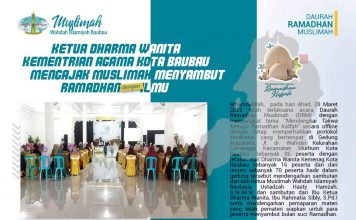 Ketua Dharma Wanita Kemenag Kota Bau Bau Ajak Muslimah Sambut Ramadhan Berbekal Ilmu