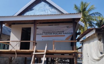 Wahdah Inspirasi Zakat Sultra Ajak Masyarakat Bersama Rampungkan Hunian Layak Bagi 6 Yatim Bersaudara di Pulau Sagori – Bombana