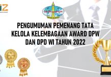 DPW WI Sultra Raih Juara Umum Tata Kelola Kelembagaan Award 2022 Lingkup Wahdah Islamiyah se Indonesia