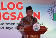 Hadiri Dialog Kebangsaan Wahdah Islamiyah, Menkoplhukam Sebut Ormas Islam adalah Aset Nasional