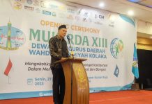Buka Mukerda XIII Wahdah Kolaka, Bupati Kolaka : Saya Yakin Dai Wahdah Islamiyah Mampu Menjadi Penyejuk Hati Umat