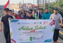 Semarak Kemerdekaan RI ke 78, Keluarga Besar Wahdah Islamiyah Kendari Ikuti Jalan Sehat