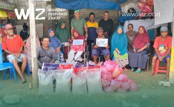 Jelang Dirgahayu RI, Laznas WIZ Salurkan Sembako untuk Masyarakat Prasejatera