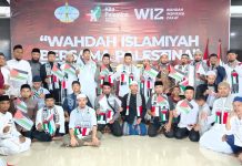 Komitmen Bela Palestina, Keluarga Wahdah Islamiyah se Sultra Gelar Aksi di Pusat Dakwah & Pendidikan