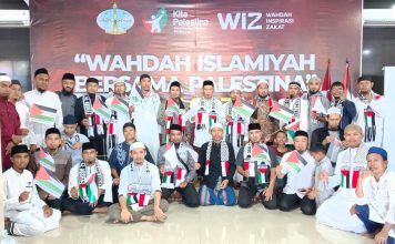 Komitmen Bela Palestina, Keluarga Wahdah Islamiyah se Sultra Gelar Aksi di Pusat Dakwah & Pendidikan