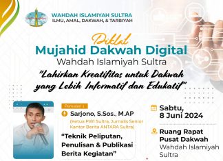 Diklat Mujahid Dakwah Digital Wahdah Sultra