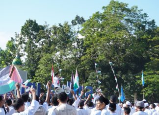Kolaborasi Apik Wahdah Islamiyah dan Hidayatullah Gemakan Aksi Solidaritas Palestina di Kota Kendari