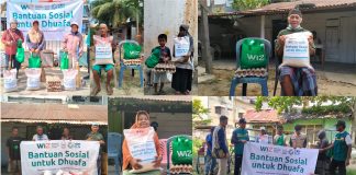 YBM PLN Kendari dan WIZ Sultra Kolaborasi Salurkan Puluhan Paket Sembako, Ringankan Beban Hidup Pekerja Harian