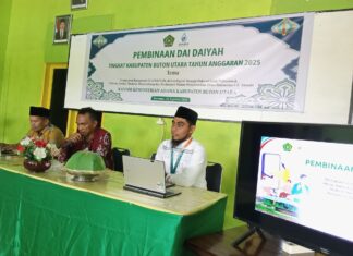 Dai Muda Wahdah Islamiyah Jadi Narasumber Pembinaan Dai dan Daiyah Kemenag Buton Utara