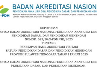 Alhamdulillah, Lima Satuan Pendidikan Binaan Wahdah Islamiyah Sultra Raih Akreditasi A Tahun 2025