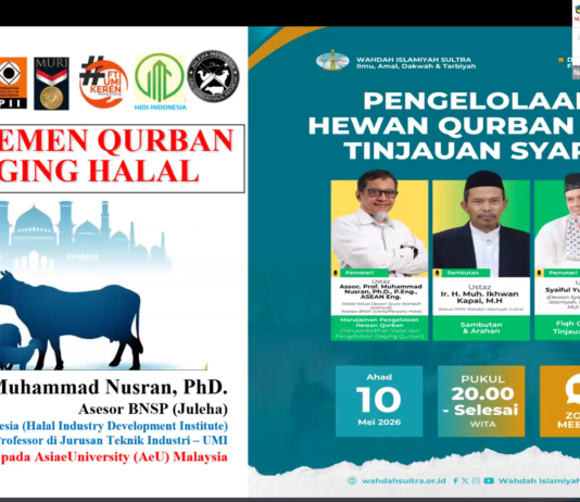 Wujudkan Qurban Sesuai Syariat dan Standar Kesehatan, Wahdah Islamiyah Sultra Gelar Kajian Pengelolaan Hewan Qurban