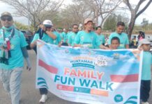 Syiar Muktamar V Wahdah Islamiyah Berpadu dengan Kearifan Lokal dalam Fun Walk Gebyar JATI Muna