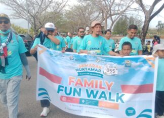 Syiar Muktamar V Wahdah Islamiyah Berpadu dengan Kearifan Lokal dalam Fun Walk Gebyar JATI Muna