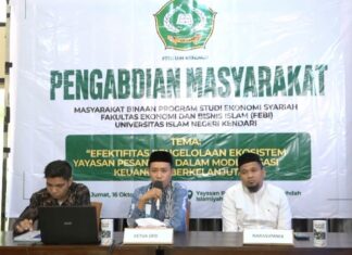 Hadir di sela MPP Wahdah Konawe, Dosen FEBI UIN Kendari Dorong Modernisasi Keuangan Berkelanjutan di Ekosistem Yayasan Pesantren